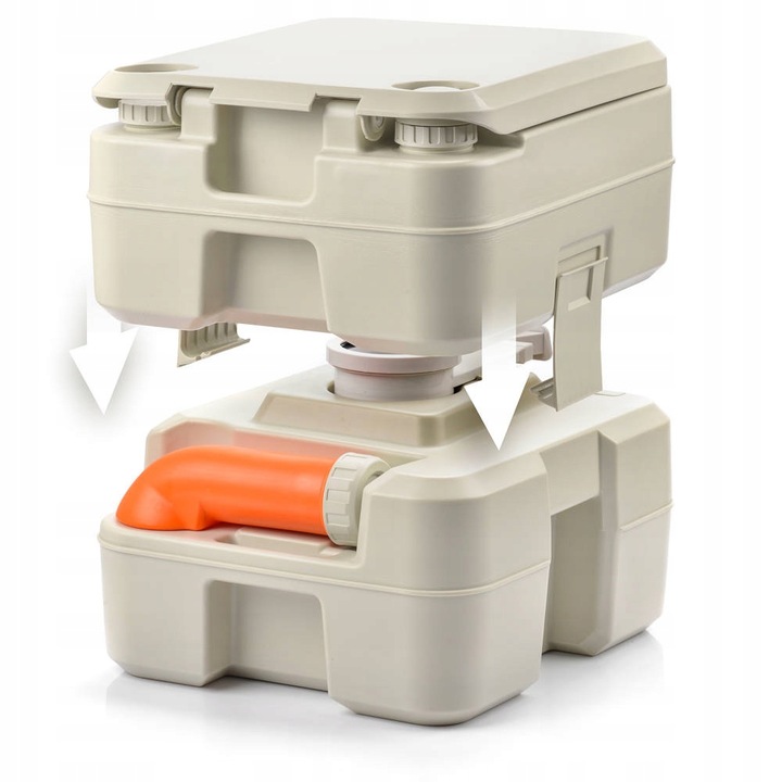 Toaleta turystyczna WC przenośna ze spłuczką działka budowa kemping METEOR