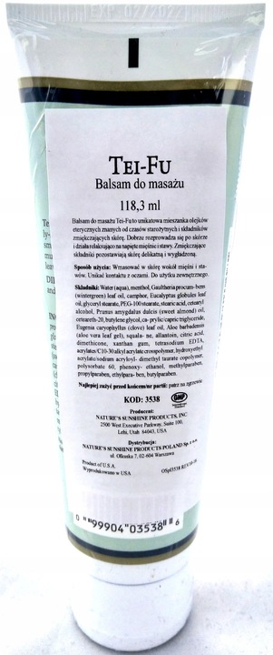 NSP Tei-Fu Balsam do masażu Nature's Sunshine bóle, mięśnie, stawy 118,3 ml