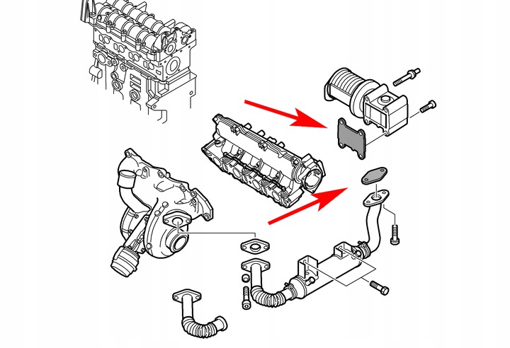 554 Zaślepka EGR FIAT OPEL 1.9 JTD CDTI 16V