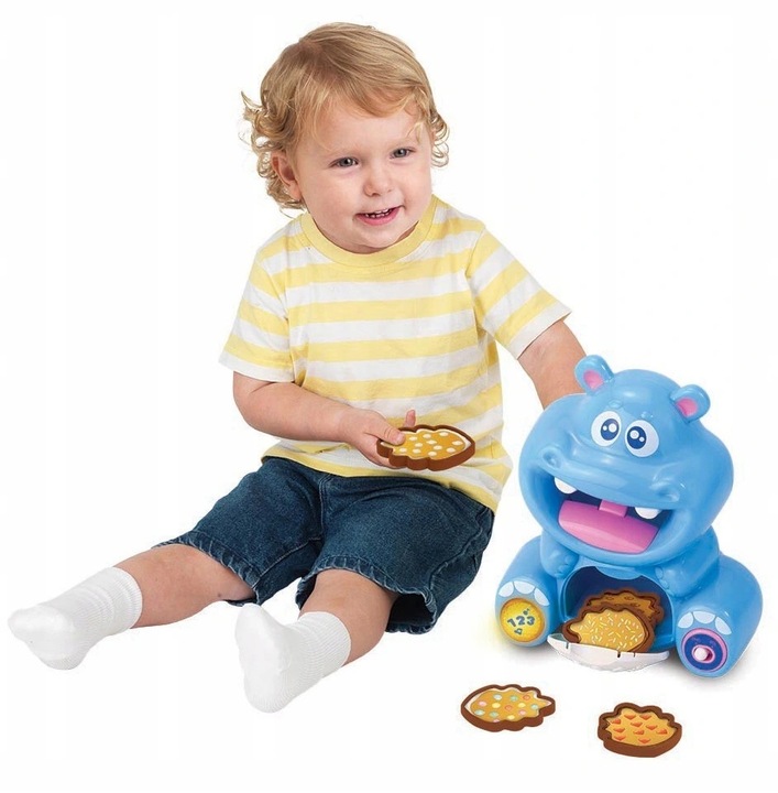 Dumel CIASTECZKOWY HIPCIO Interaktywna ZABAWKA EDUKACYJNA UCZY LICZY PL EN