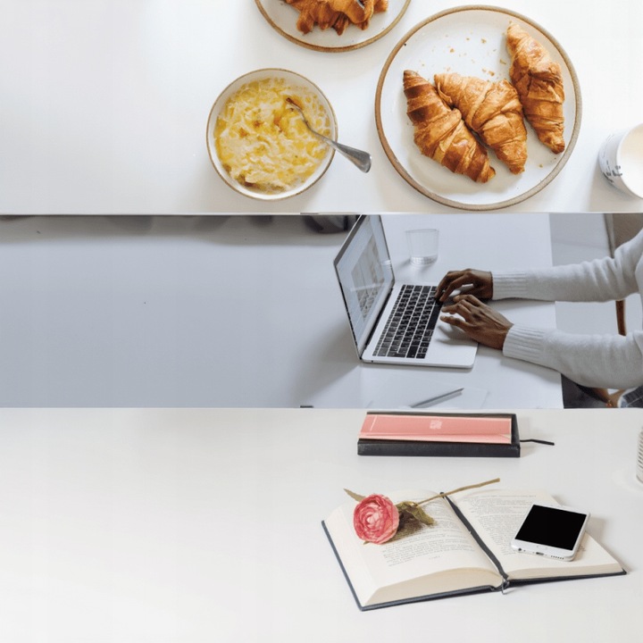 Małe Biurko na kółkach 66-106 cm Udźwig 7 kg Stolik pod laptopa obok łóżka