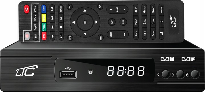 DEKODER TUNER TV NAZIEMNEJ DVB-T2 i DVB-C H.265 HEVC FULL HD USB HDMI PILOT