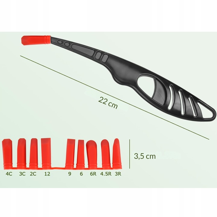 Zestaw do Silikonu Fug Ściągacz Szpachelka do Trudnych Miejsc Kulki