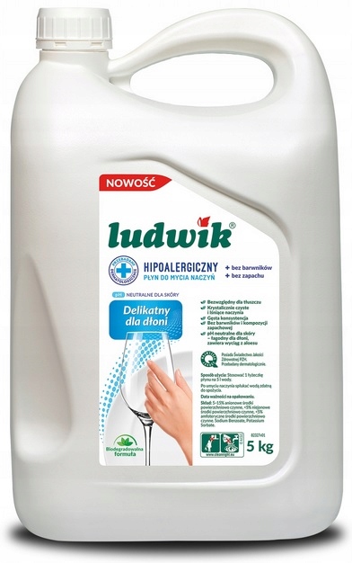 Ludwik Płyn do mycia naczyń hipoalergiczny 5kg
