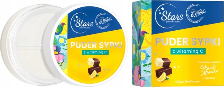 Stars from the stars Wedel puder sypki z Wit. C Ptasie Mleczko cytrynowe