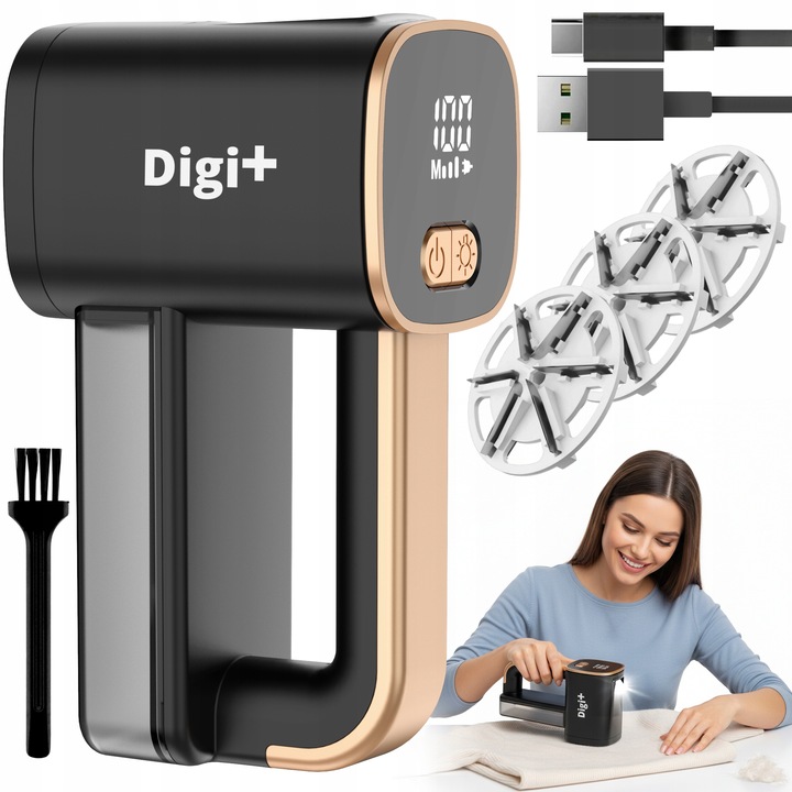 GOLARKA DO UBRAŃ TKANIN SWETRÓW TAPICERKI MOCNA AKUMULATOR 2000mAh USB