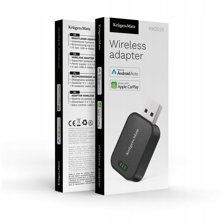 Adapter bezprzewodowy CarPlay - Android Auto