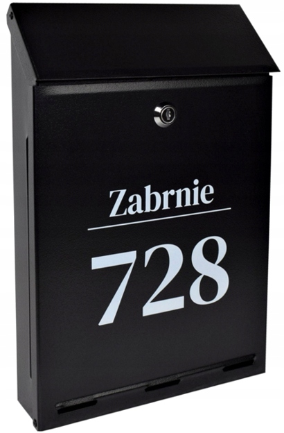 Skrzynka na listy A-4 z Napisem - nadruk UV