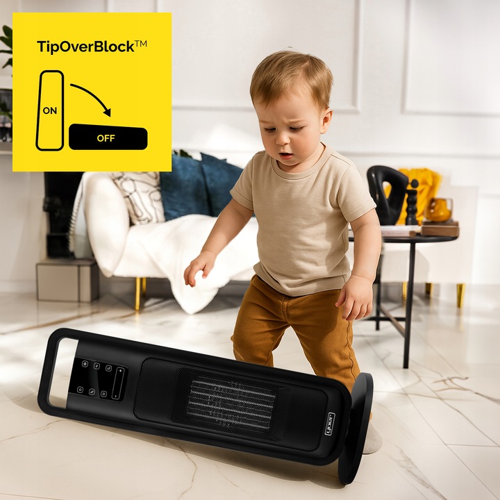 Termowentylator Farelka Cichy 38dB Yoer 2000W +Timer 4Tryby