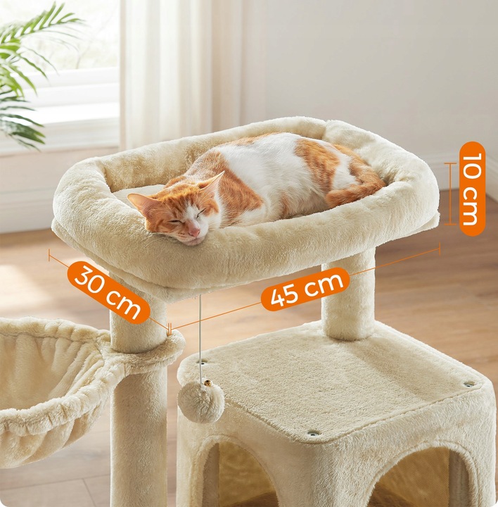 Drapak dla Kota Legowisko Domek Słupek z Zabawkami