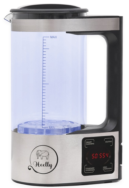 GENERATOR AKTYWNEGO WODORU JONIZATOR SZKLANY 2L WODY WODOROWEJ HEELLY