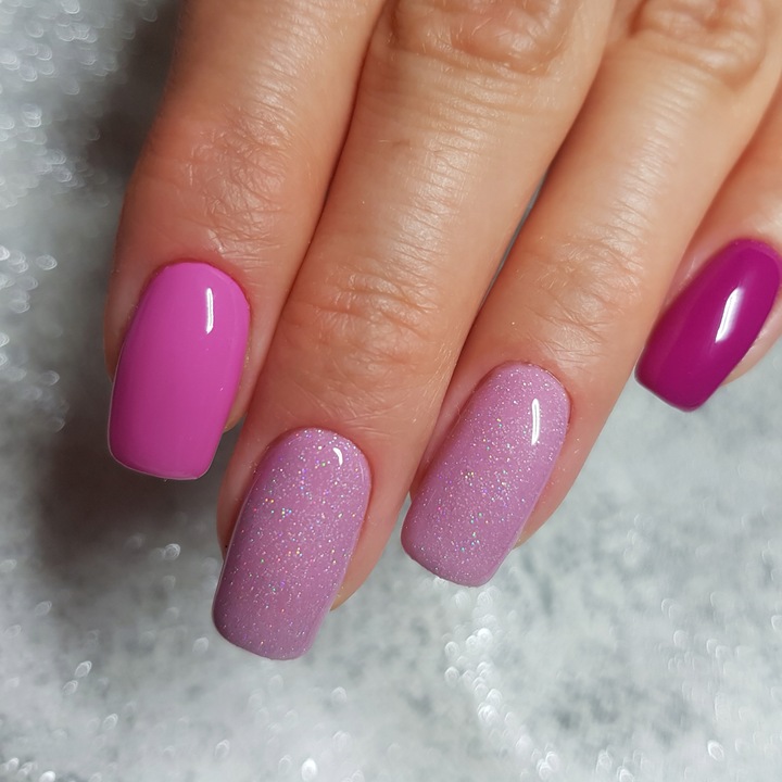 SEMILAC LAKIER HYBRYDOWY 319 SHIMMER DUST PINK 7ml