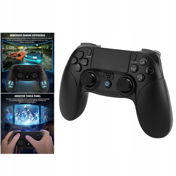 PAD DO PS4 BEZPRZEWODOWY JOYSTICK GAMEPAD KONTROLER DOUBLESHOCK WIBRACJE