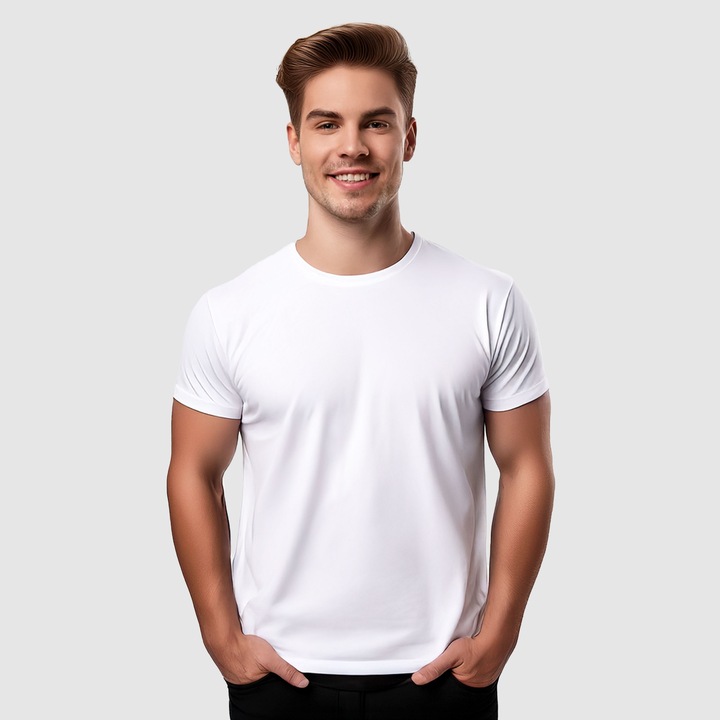 Koszulka męska T-SHIRT 100% bawełna oryginał MALFINI Classic New biała L