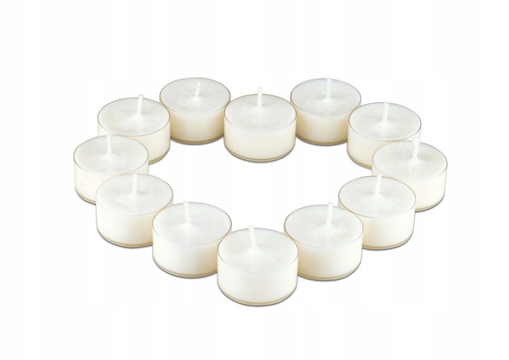 Podgrzewacz Tealighty sojowe bezzapachowe w przezroczystej osłonie -