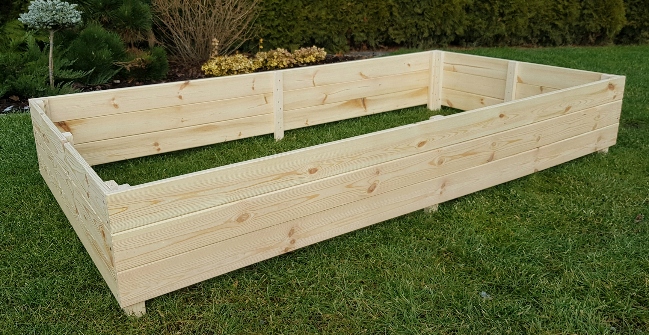 WARZYWNIAK ZIELNIK INSPEKT SKRZYNIA 120x80x30 EKO DREWNIANY WYSOKI