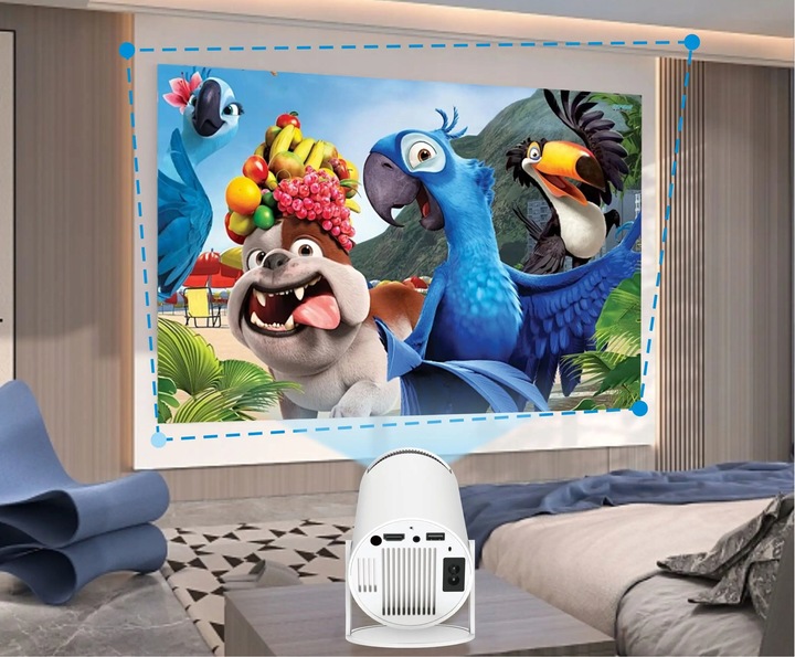 PROJEKTOR ALWTNIET HY300 PRO 4K SMART TV ANDROID WIFI RZUTNIK PRZENOŚNY