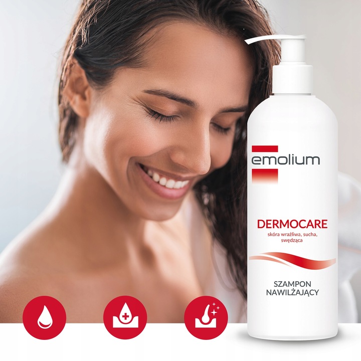 EMOLIUM DERMOCARE Szampon Nawilżający 400 ML
