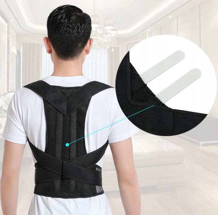 KOREKTOR WAD POSTAWY PLECÓW PAJĄCZEK SZELKI NA PROSTY KRĘGOSŁUP rozm. S