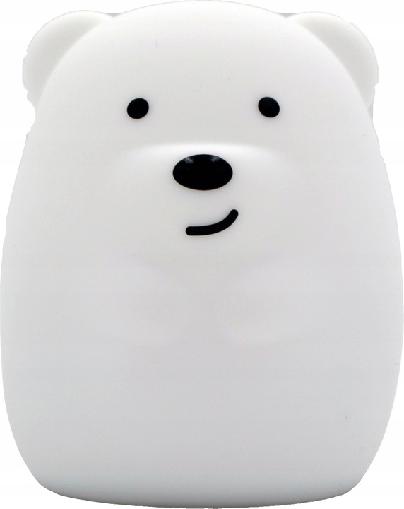 LAMPKA NOCNA MIŚ DLA DZIECI KOLOROWA SILIKON RGB M