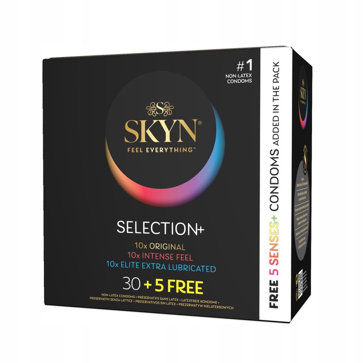Prezerwatywy SKYN SELECTION SENSES 35szt. mix Intense Feel Original Elite