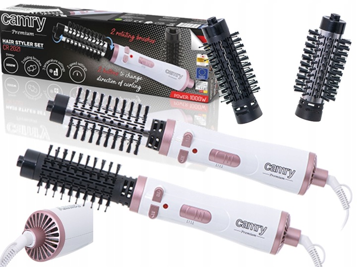 Lokówko-suszarka Obrotowa Lokówko Suszarka Do Włosów Regulacja Temp°C 1200W