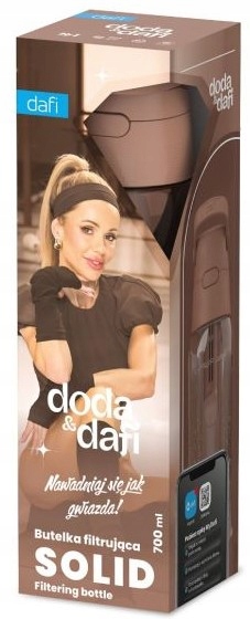 DAFI SOLID Butelka na wodę + filtr DODA Mocha Mousse 0,7 L +