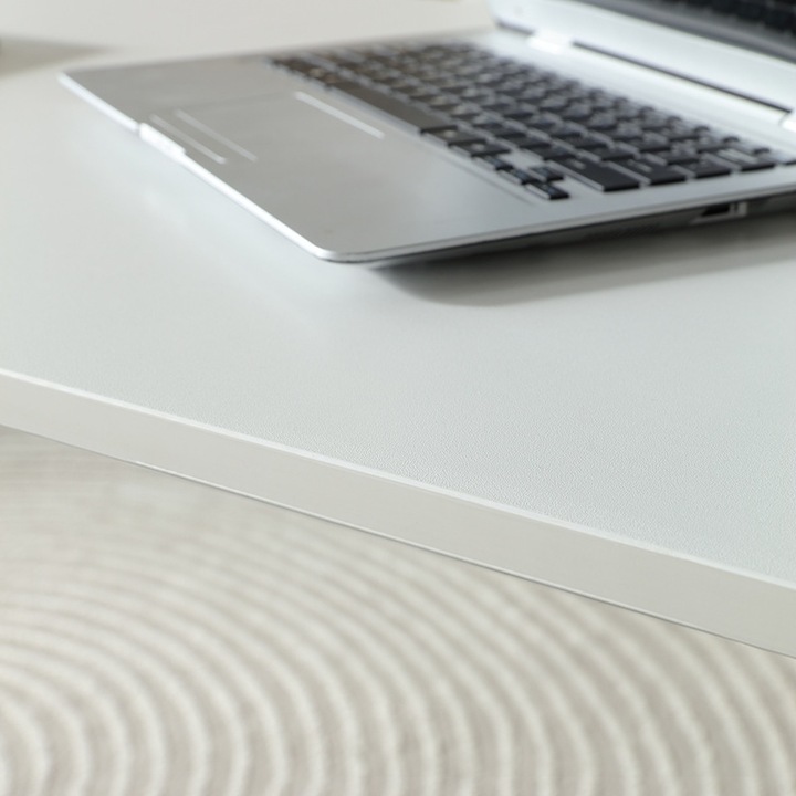 Biurko Elektryczne Podnoszone Białe 140 cm Regulowane NOWOCZESNE