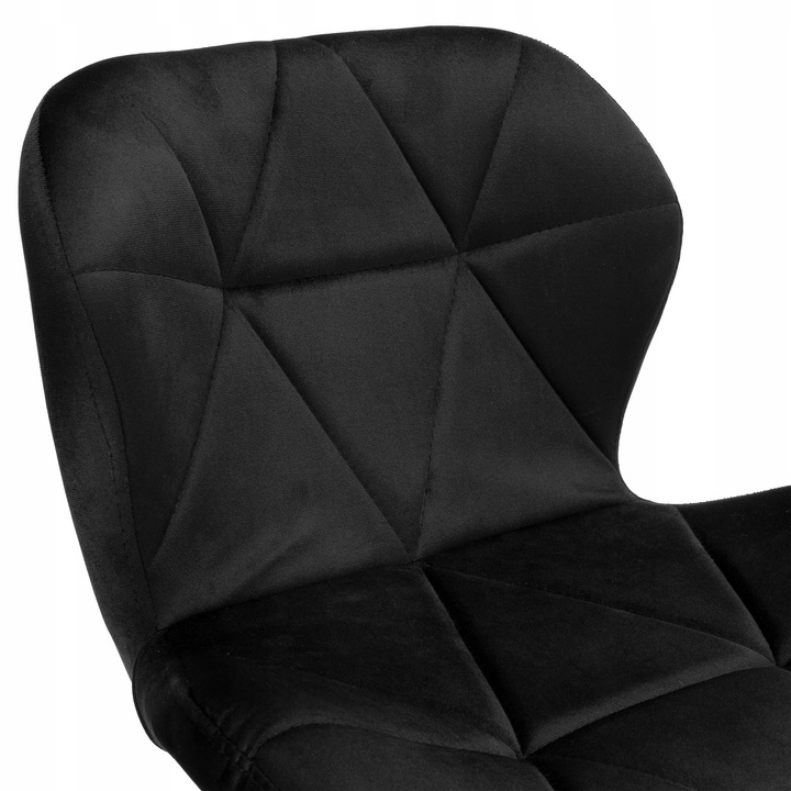 KRZESŁO BAROWE OBROTOWE REGULOWANE PIKOWANE HOKER WELUROWY CZARNY