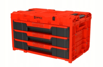 Skrzynka z szufladami Qbrick System ONE 2.0 DRAWER 3 TOOLBOX EXPERT RED