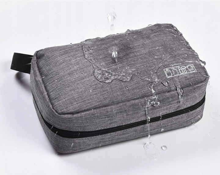 Kosmetyczka Podróżna Damska Męska Organizer Wisząca Pojemna z Haczykiem L