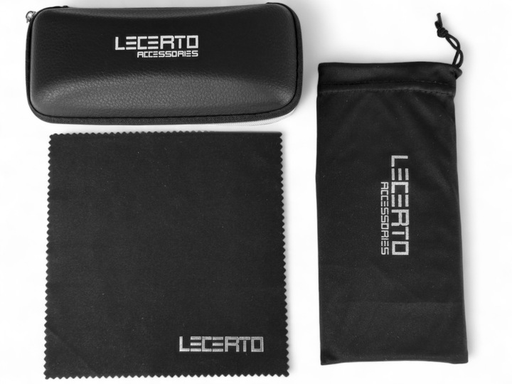 OKULARY PRZECIWSŁONECZNE POLARYZACYJNE UV400 DLA KIEROWCÓW ZESTAW LECERTO