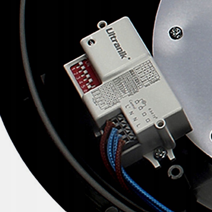 Plafon Natynkowy LED 40cm Okrągły Czarny 40W 4000K 3400lm z czujnikiem