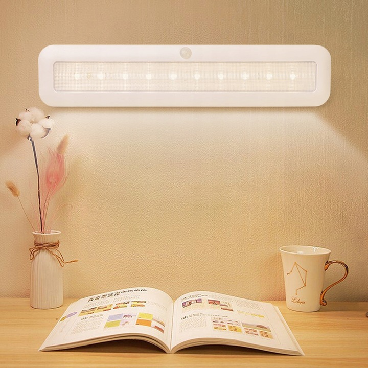 Lampka z Czujnikiem Ruchu Zmierzchu Lampa Podszafkowa Diody LED Magnes