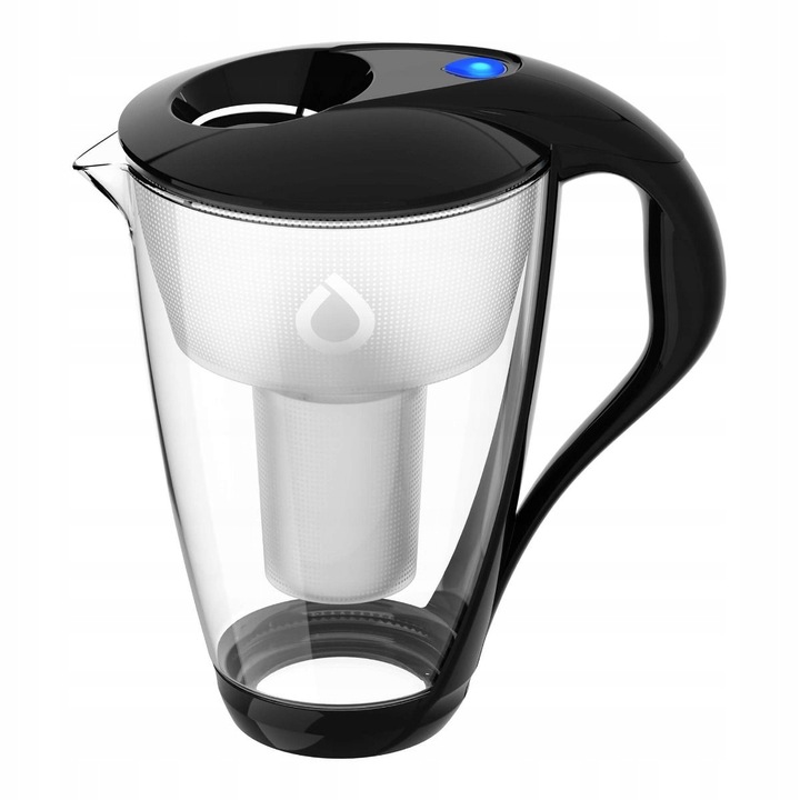 Zestaw Szklany dzbanek filtrujący wodę DAFI CRYSTAL LED + 6 filtrów Mg