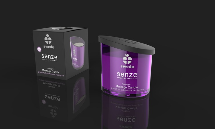 SWEDE Świeca Olejek do Masażu Erotycznego Afrodyzjak Trawa Cytrynowa 150 ml