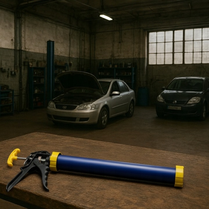 Pistolet do silikonu wyciskacz do mas kiełbas 600ml Mocny Wytrzymały