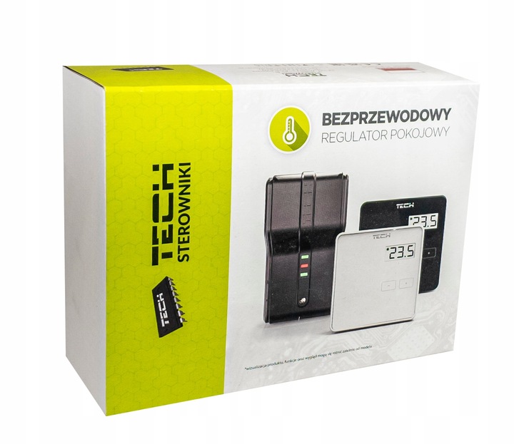 STEROWNIK REGULATOR POKOJOWY TERMOSTAT BEZPRZEWODOWY ST-294 v2 BIAŁY TECH