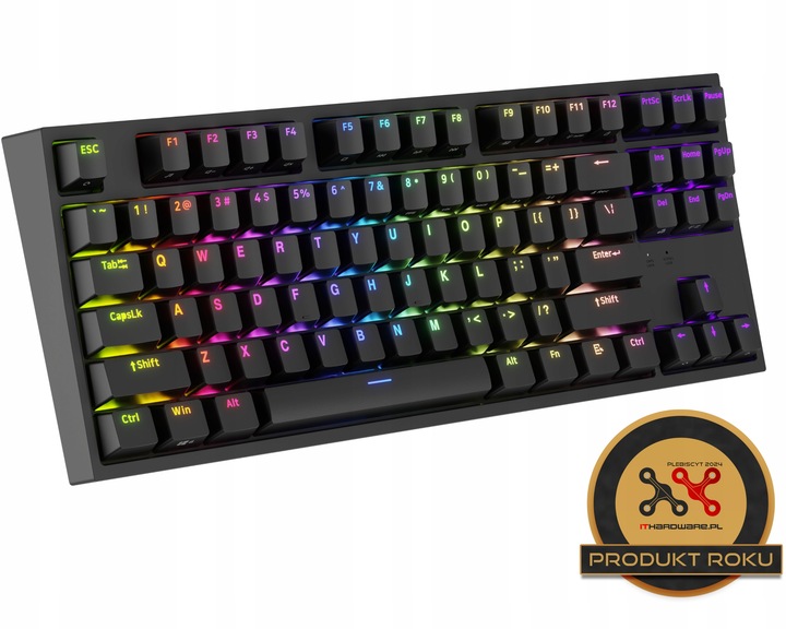 Klawiatura mechaniczna Genesis Thor 404 TKL Gateron Yellow PRO NKG-2069