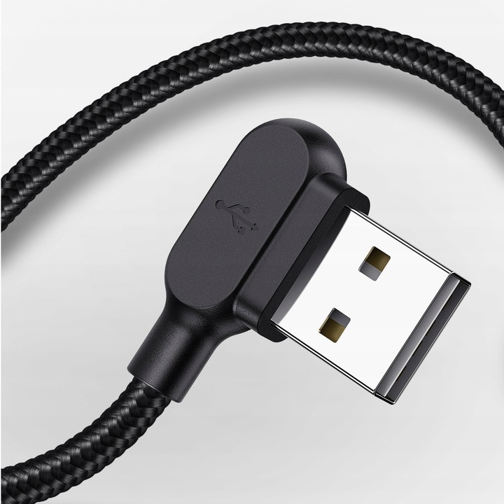 MCDODO KABEL KĄTOWY 90° USB-C SZYBKIE ŁADOWANIE DWUSTRONNY USB TYP C LED 2M