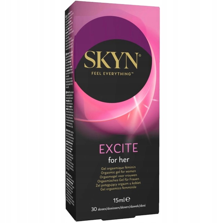 Żel SKYN EXICTE potęgujący 15 ml wzmacnia MOCNY ORGAZM DLA KOBIET nawilża
