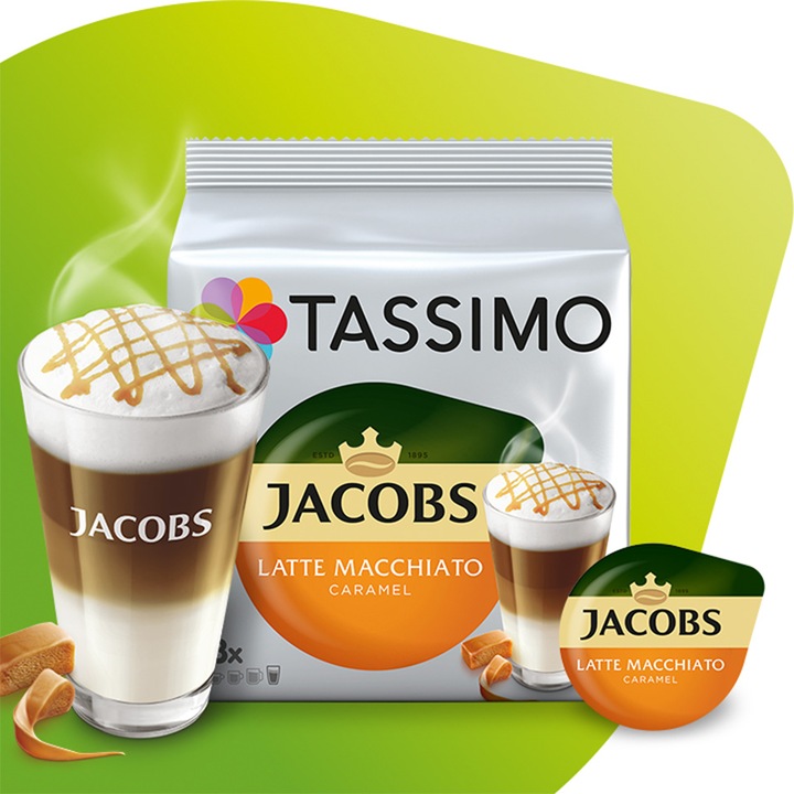 Kapsułki Tassimo Jacobs Latte Macchiato Caramel