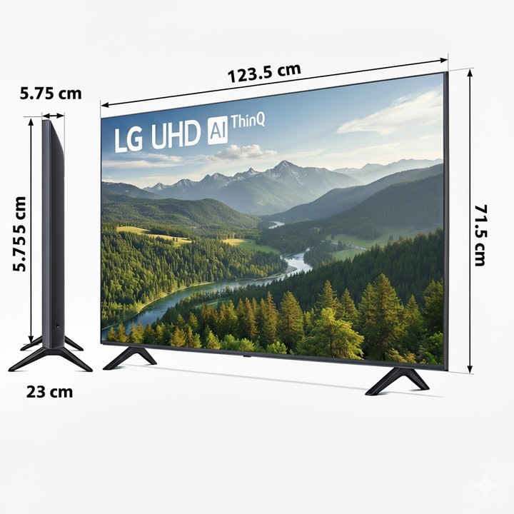 LG telewizor 55 cali LED 55UR781C WebOs Smart TV 4K UHD czarny