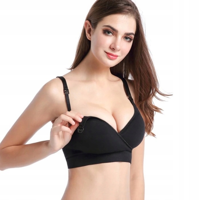 BIUSTONOSZ BEZSZWOWY ZESTAW DO KARMIENIA CIĄŻOWE BEZ FISZBIN MIĘKKIE L