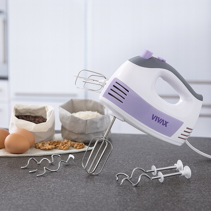 MIKSER RĘCZNY VIVAX TURBO 400W MIESZADŁA I TRZEPACZKI ZE STALI