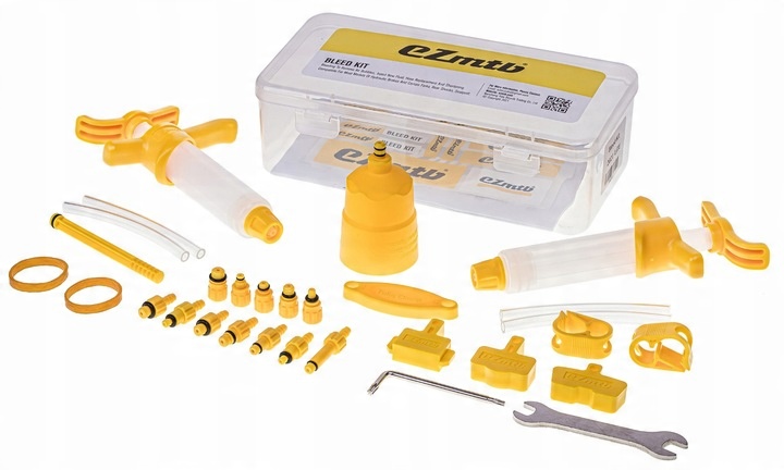 Zestaw BOX do odpowietrzania hamulców rowerowych 2x OLEJ mineralny EZmtb