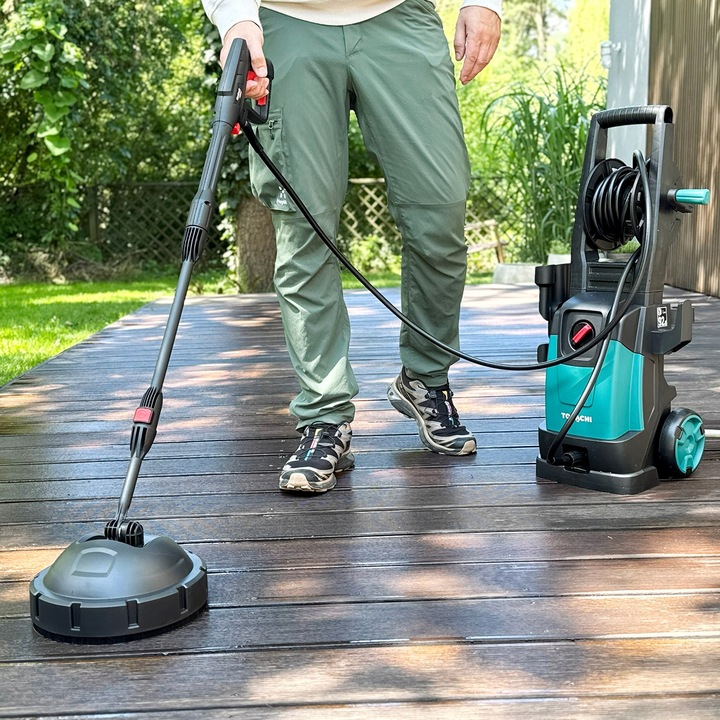 SAMOSSĄCA MYJKA CIŚNIENIOWA MOCNA POMPA 2000W TURBO DYSZA L6 ZWIJACZ