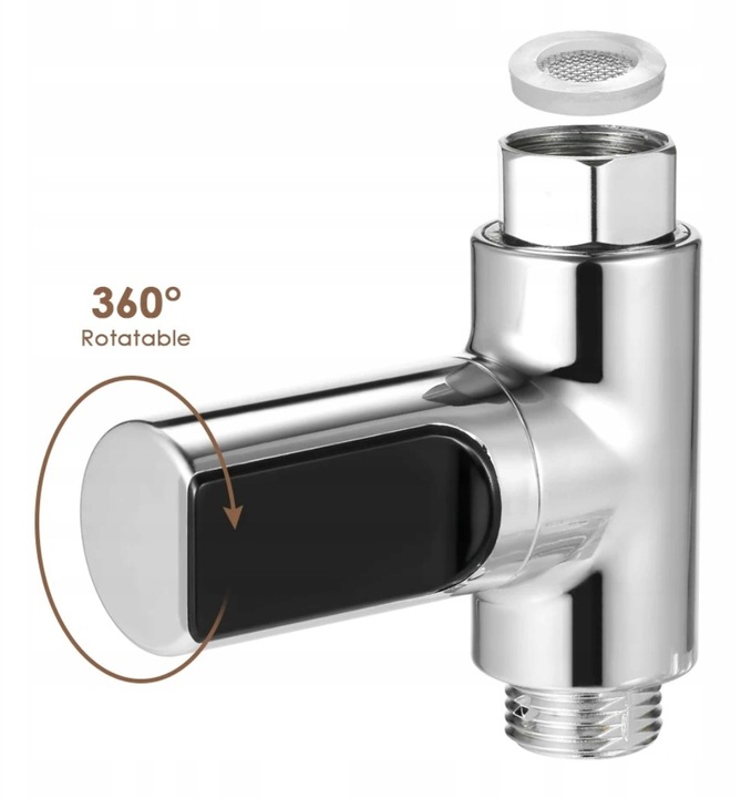 Termometr Prysznicowy Wannowy do Kąpieli pod Prysznic Wanna Wody Kranu