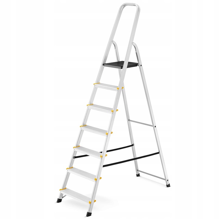 Drabina aluminiowa domowa jednostronna profesjonalna HIGHER 7 stopni