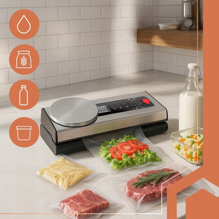 Zgrzewarka Próżniowa do Żywności Pakowarka Automatyczna do Jedzenia +